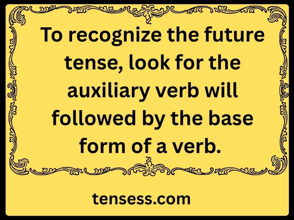 Recognition of Future Tense