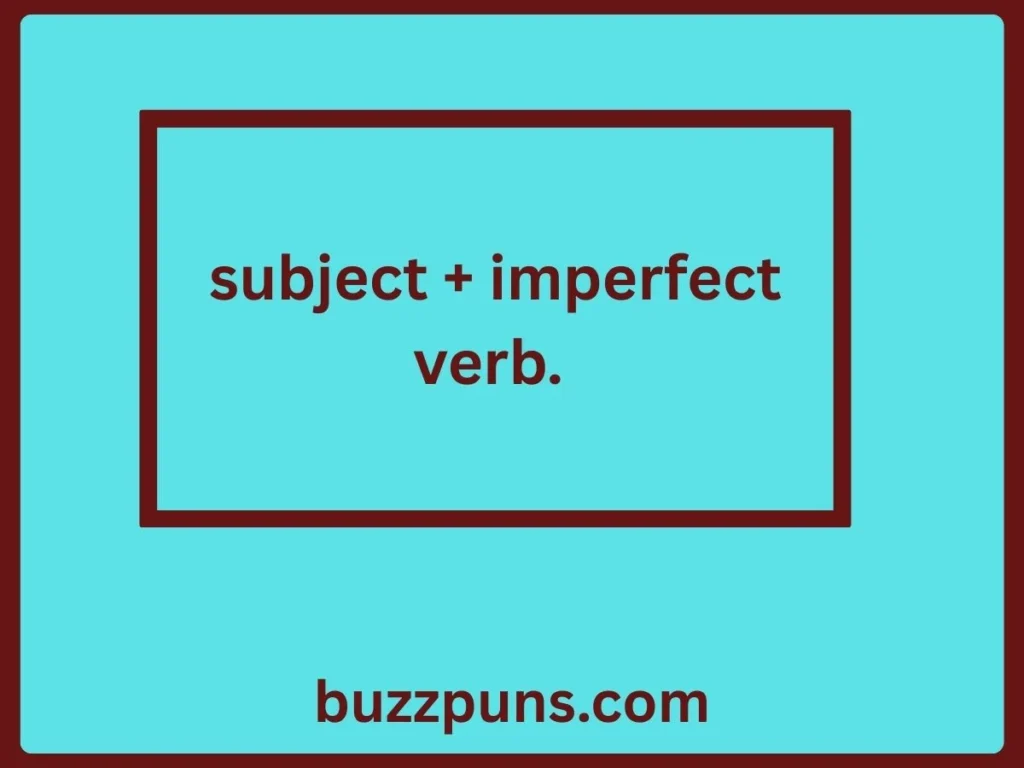 Sentence Structure of Imperfect Tense