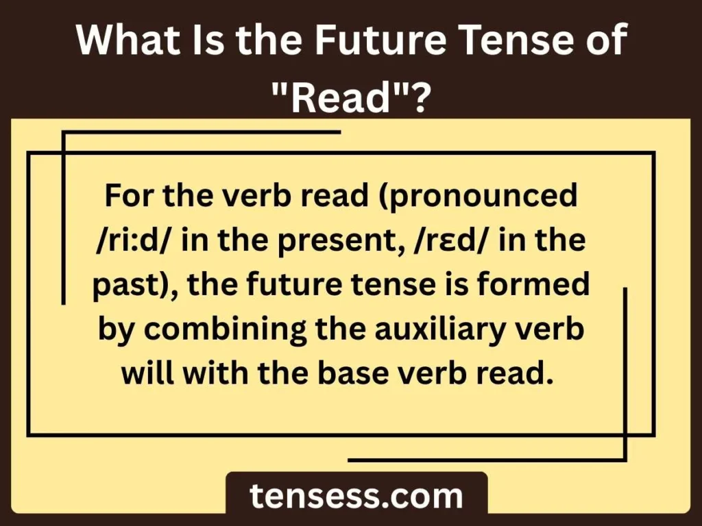 What Is the Future Tense of "Read"?