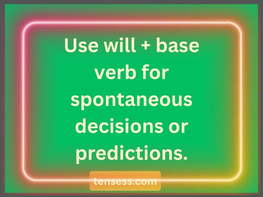 Formation of Future Tense