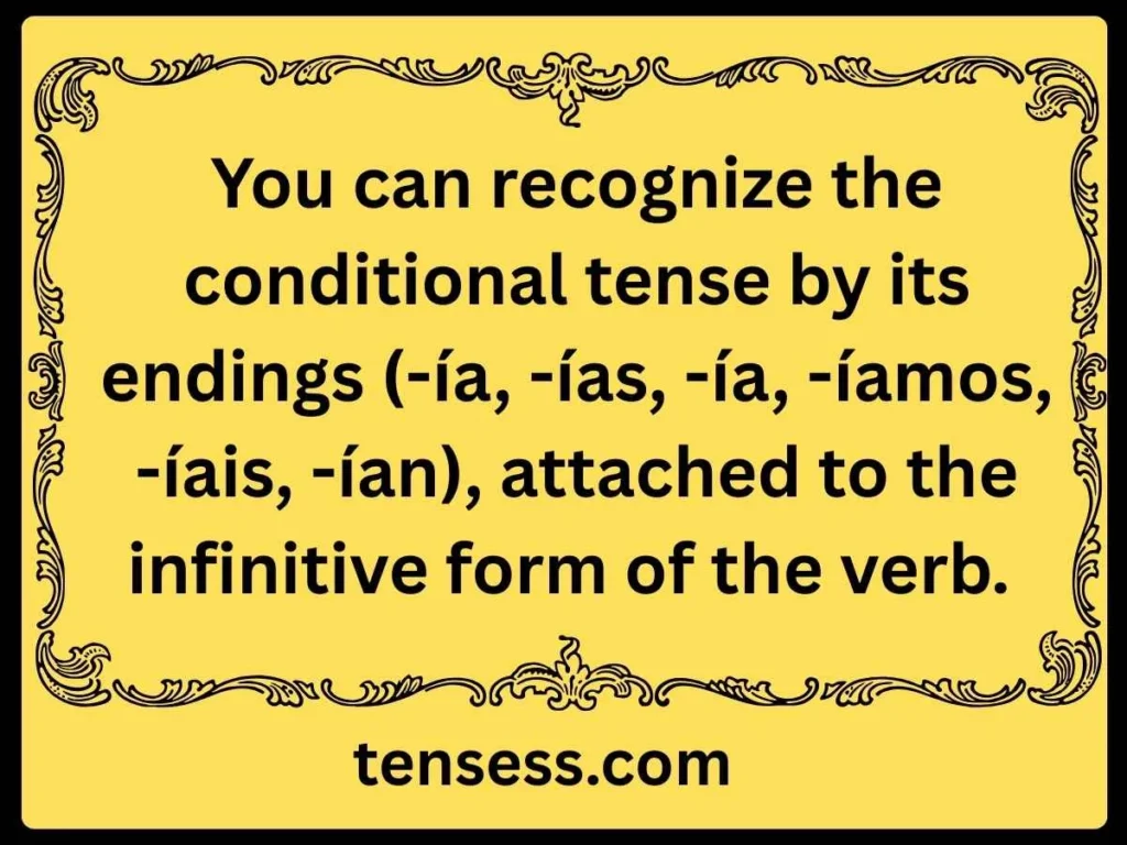 Recognition of Conditional Tense Spanish