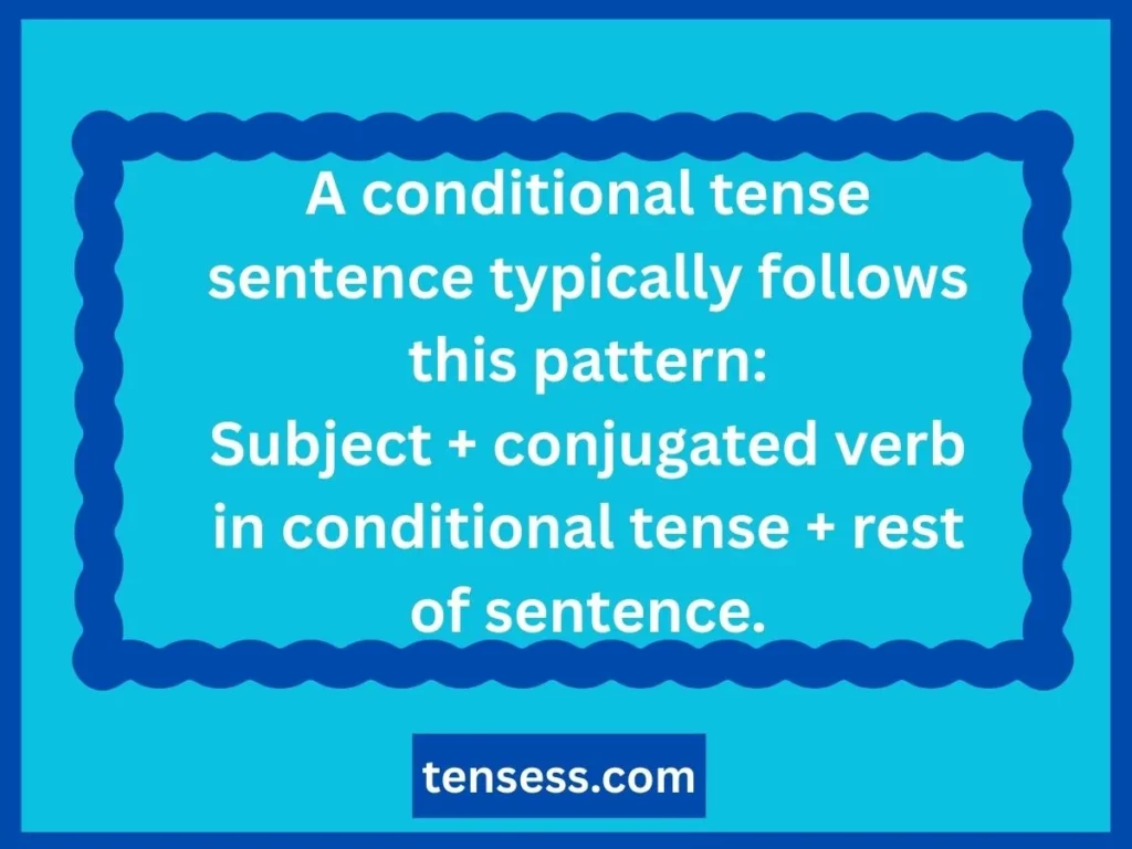 Structure of Sentence on Conditional Tense Spanish