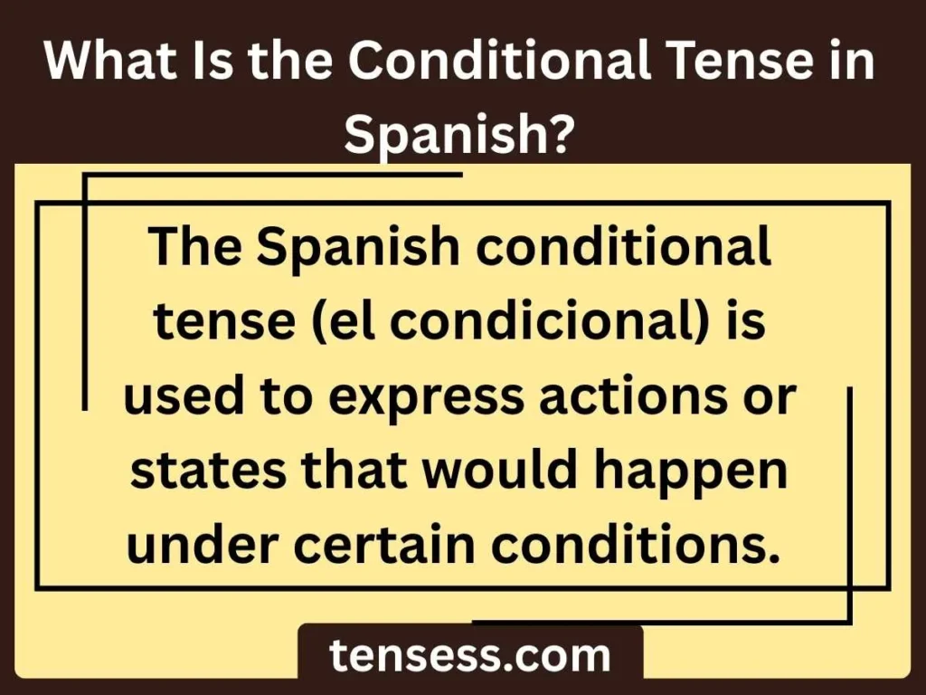 What Is the Conditional Tense in Spanish?