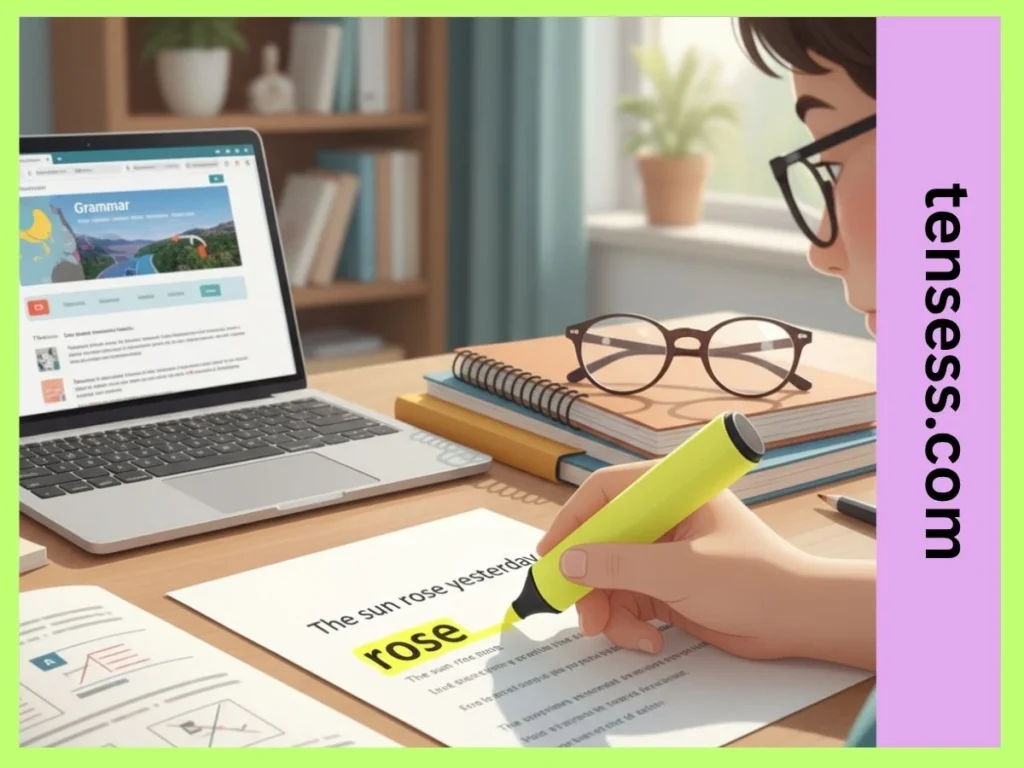 How to Recognize the Past Tense of Rise?