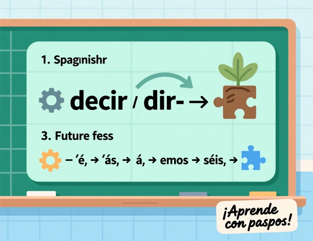 Formation of Decir Future Tense 