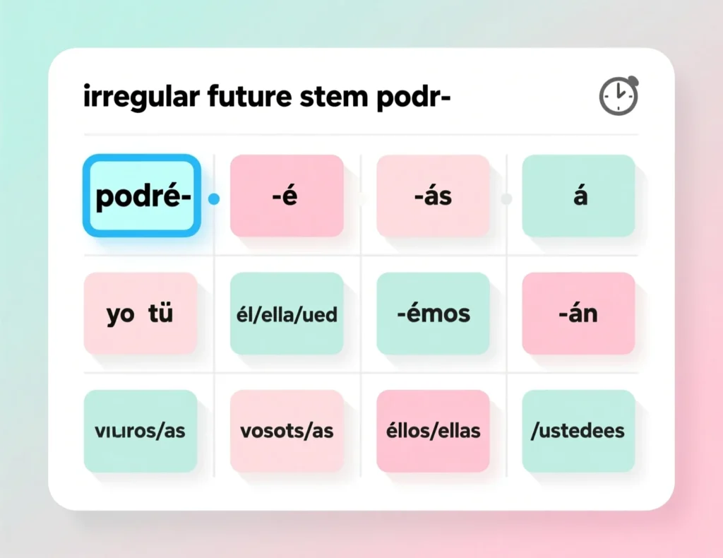 Formation of Poder Future Tense 