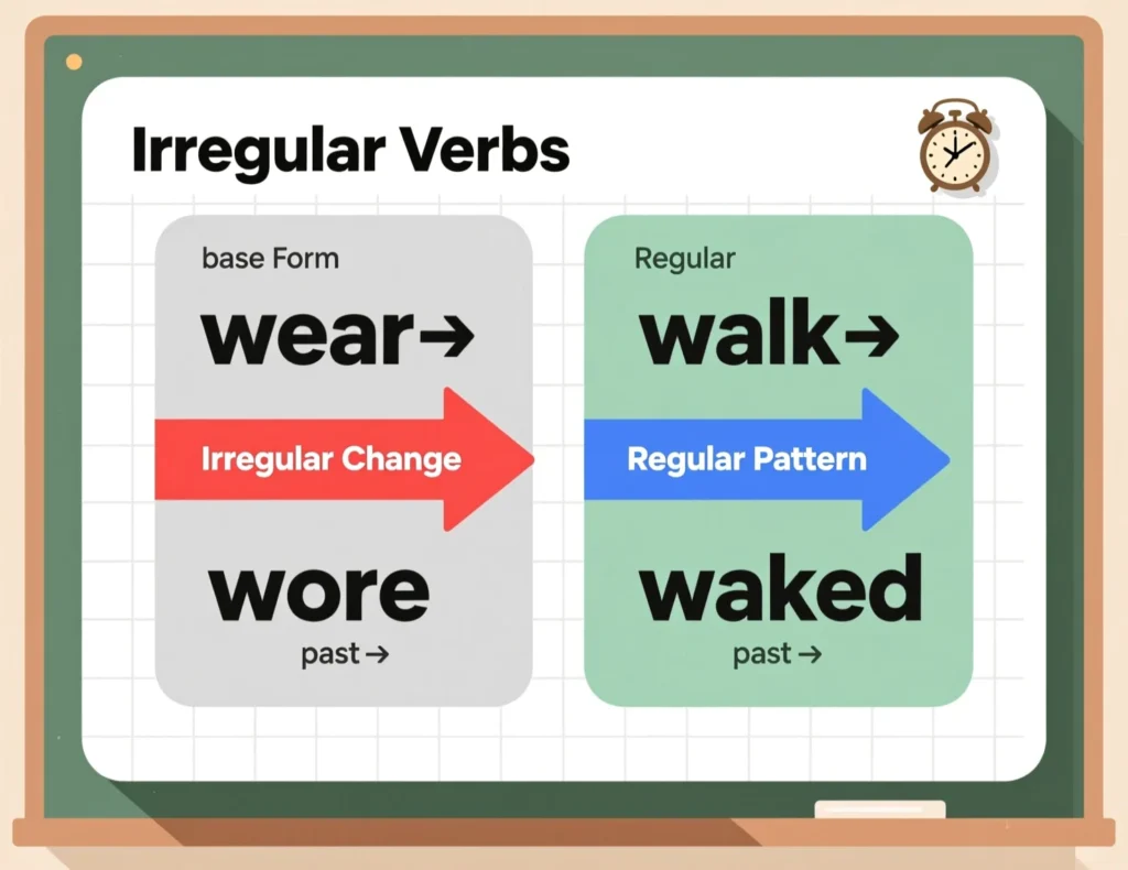 Formation of the Past Tense of Wear
