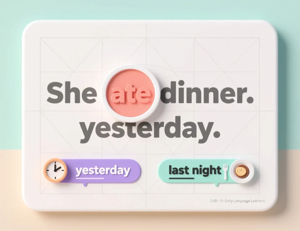 How to Recognize the Past Tense of Eat? 