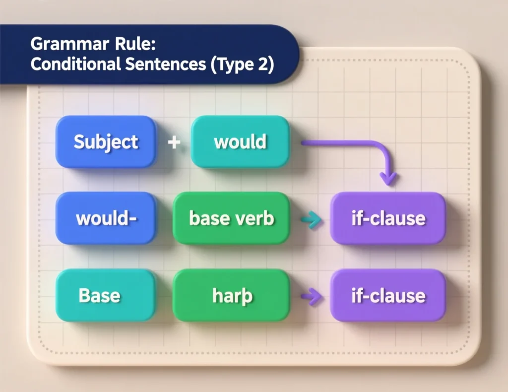 Structure of a Sentence in the Conditional Tense