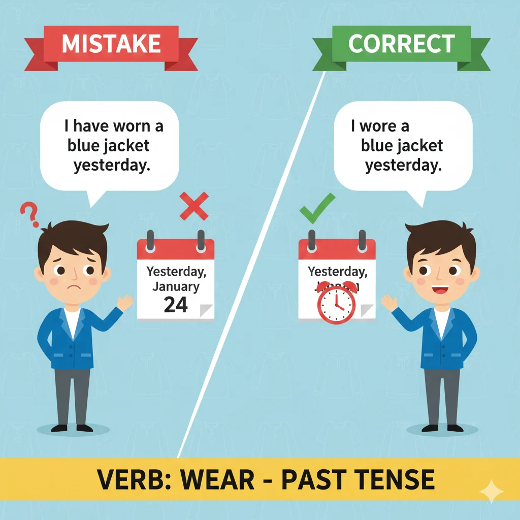 Common Mistakes with Wore vs Worn