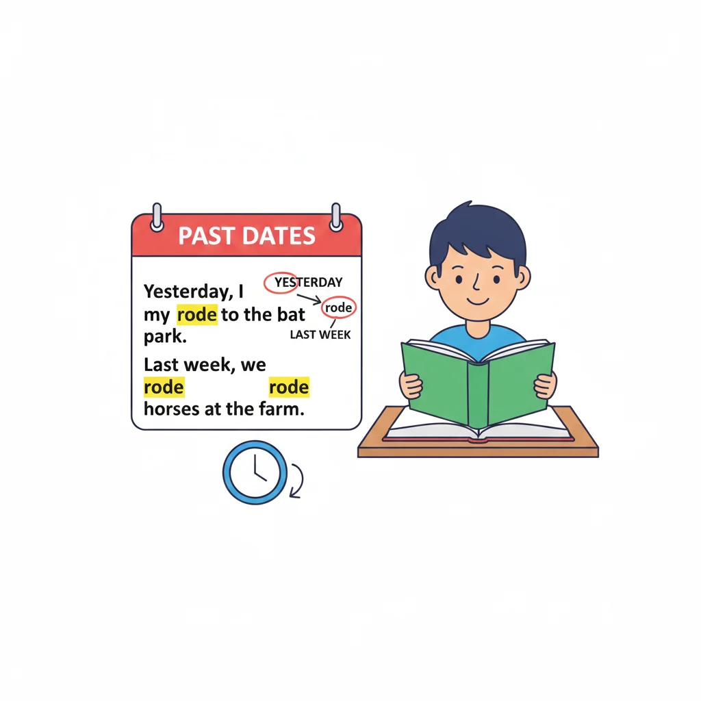 How to Recognize the Past Tense of Ride?