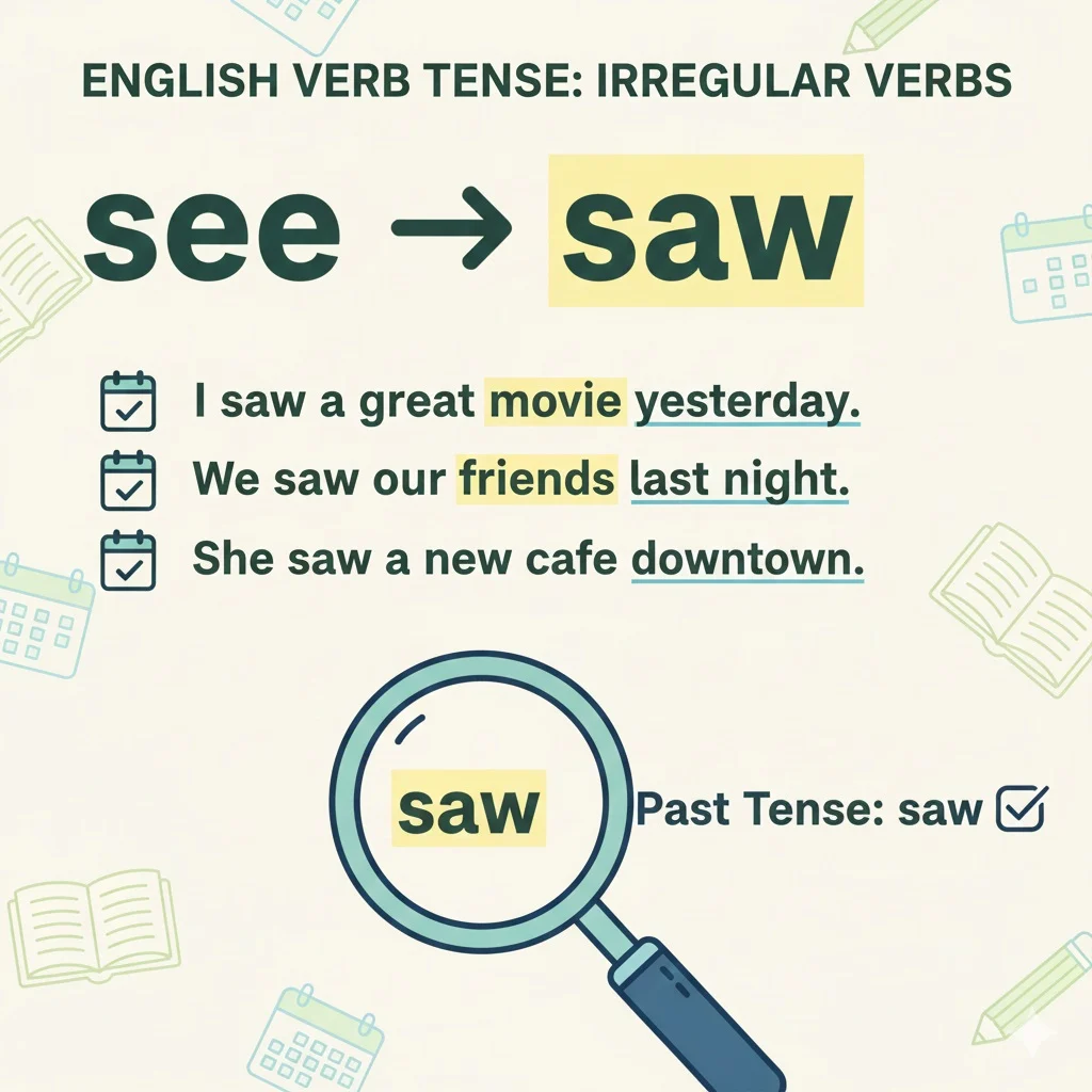 How to Recognize the “Saw” Tense?