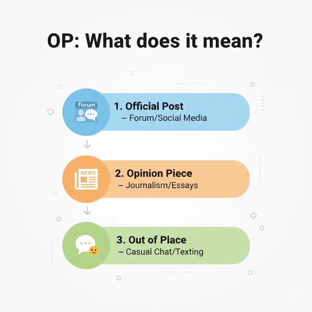 Other Less Common Meanings of OP