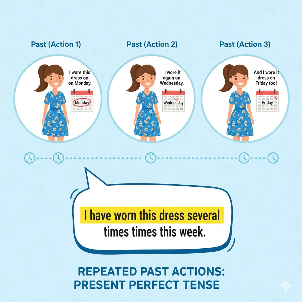 Wear in Present Perfect Tense 