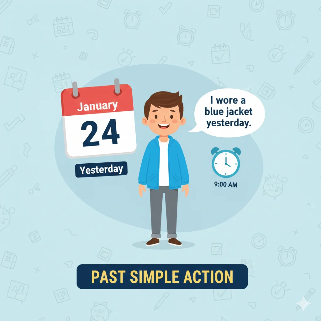 Wear in Simple Past Tense