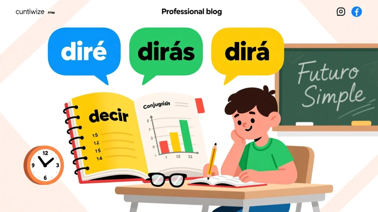 🔥 2026 Spanish Grammar Boost: Decir Future Tense Made Easy
